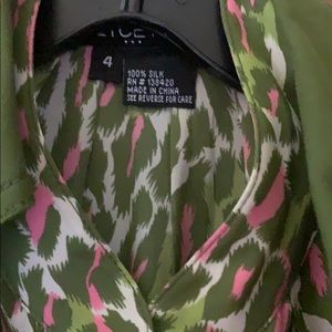 Etcetera silk long sleeve blouse